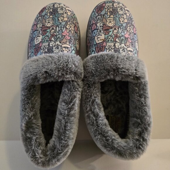 BOBS from Skechers Shoes - BOBS Skechers Size 9 Memory Foam Slippers DOGS -New